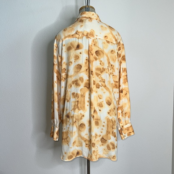 Aritzia Wilfred Free Brinley Tie Dye Blouse - Picture 2 of 4